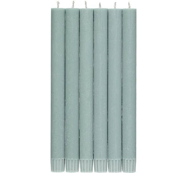 Eco Dinner Candles, individual - Opaline Green