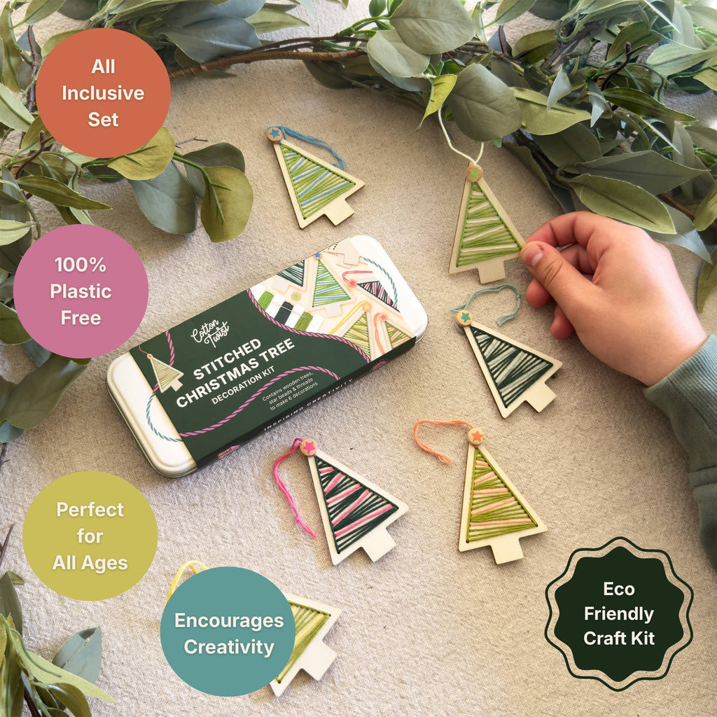 Stitched Christmas Tree Decoration Kit