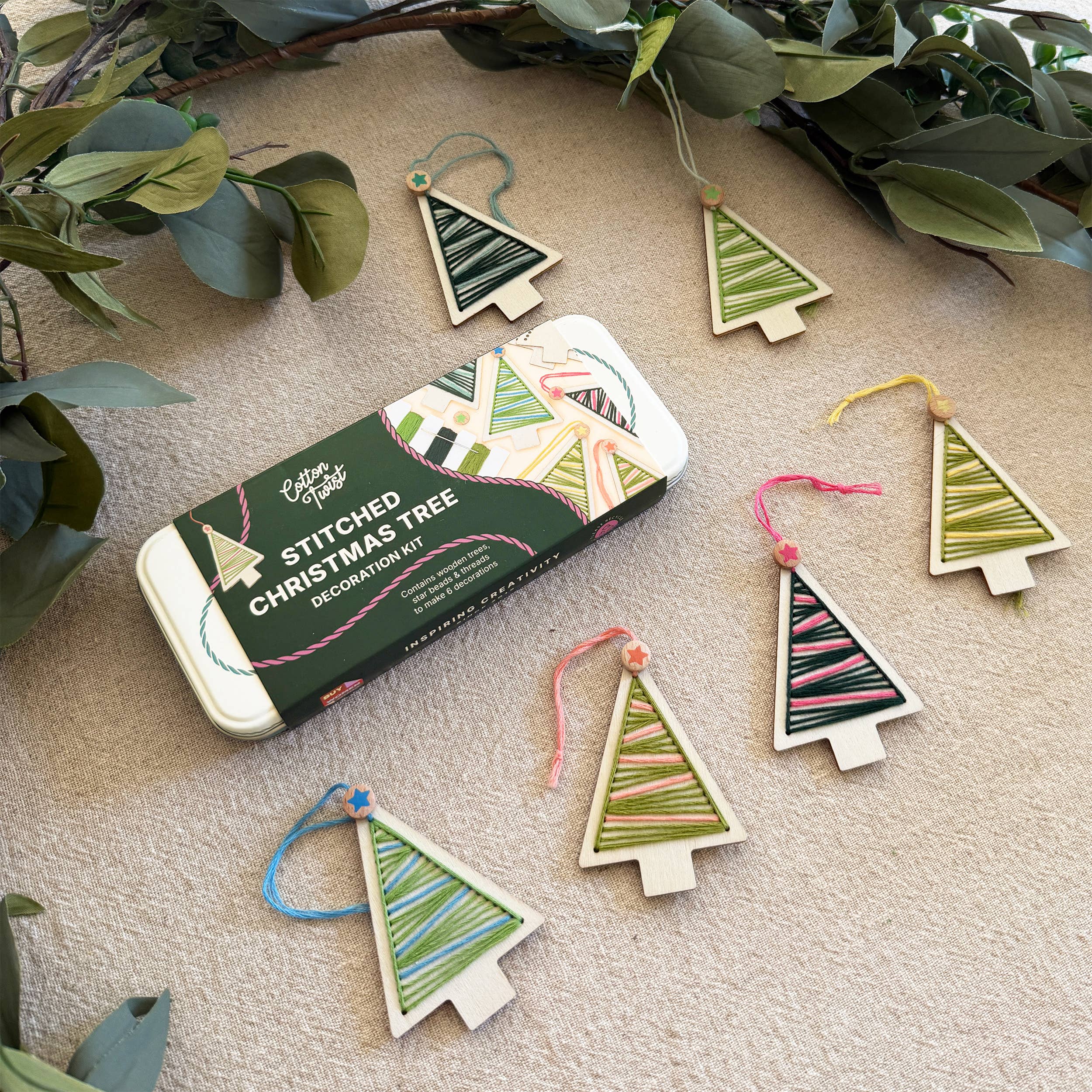 Stitched Christmas Tree Decoration Kit