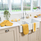 Love Colour Double Oven Gloves, Ochre