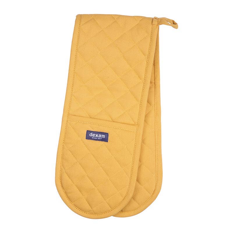 Love Colour Double Oven Gloves, Ochre