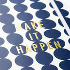 Undated Weekly Planner, Notes & To Dos - Navy Spot Cover
