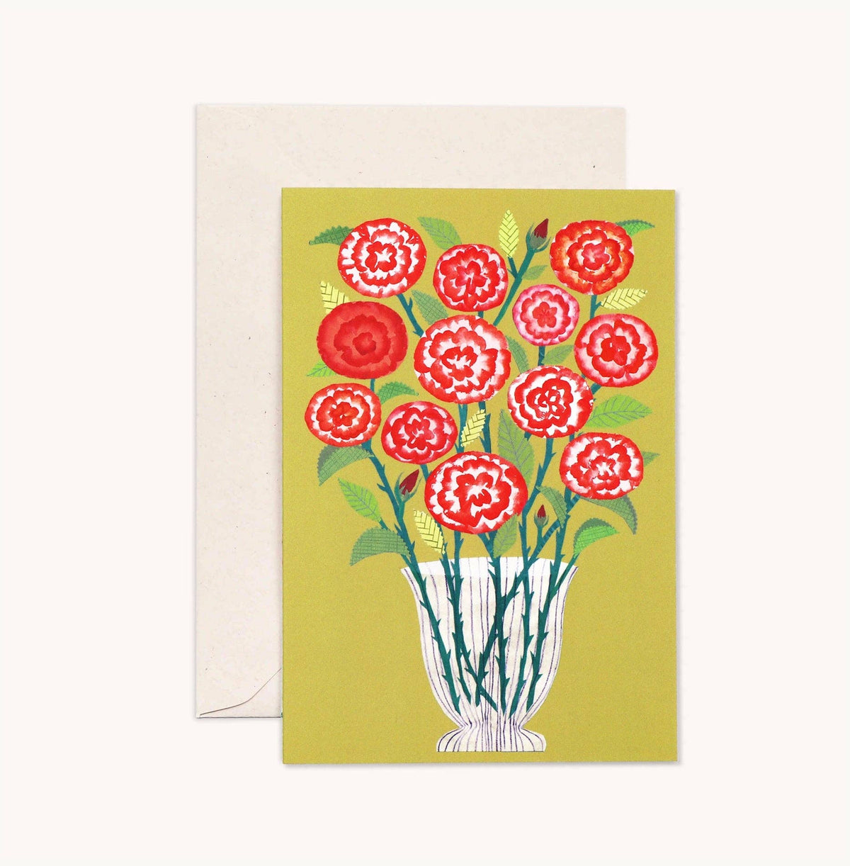 A Dozen Red Roses on Yellow, Valentines Card. - All Good Things