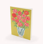 A Dozen Red Roses on Yellow, Valentines Card. - All Good Things