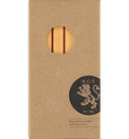 Eco Dinner Candles, Saffron Yellow - individual