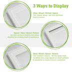 A4 Frame Picture Mount - for A5 (6" x 8") Image - By Nicola Spring: White - All Good Things