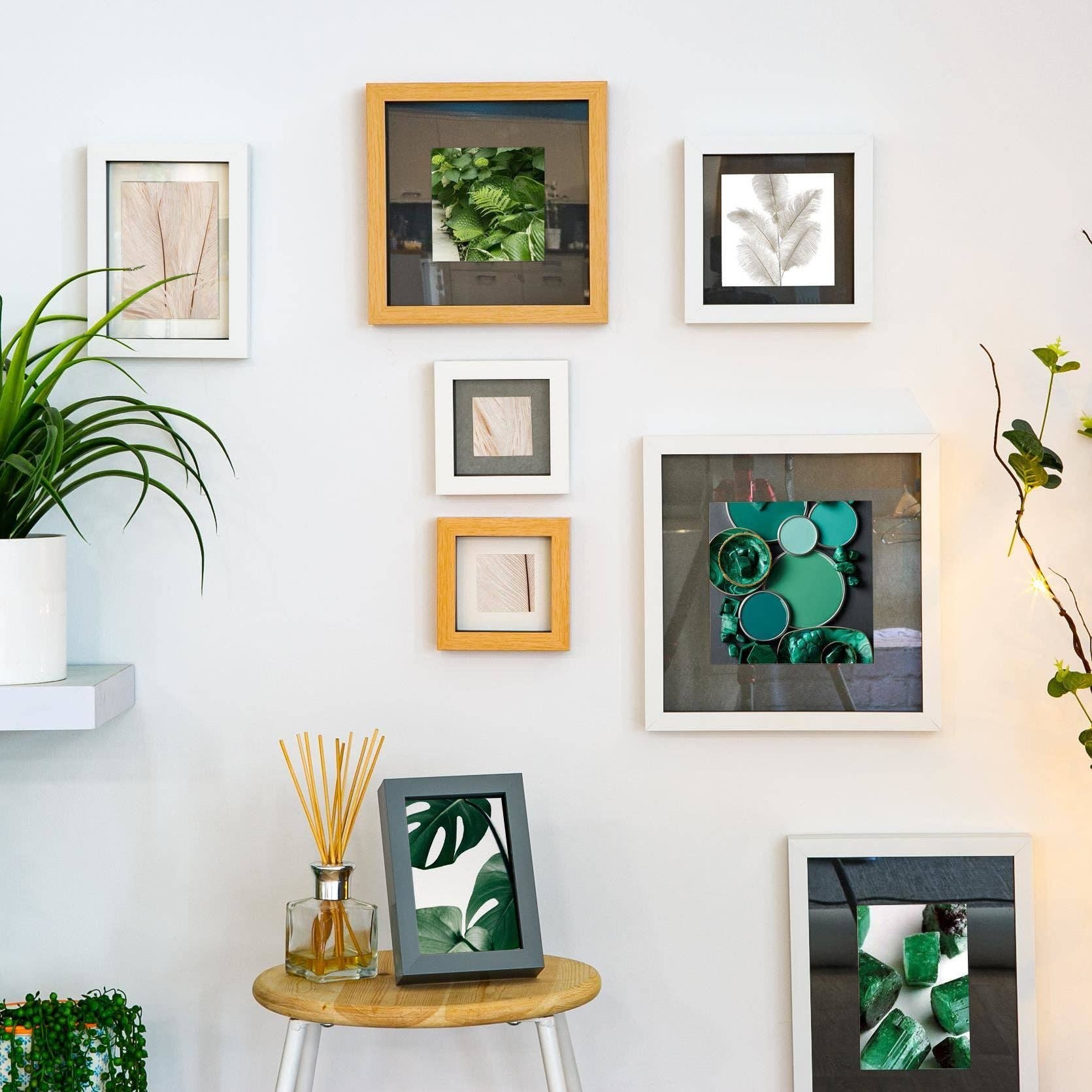 A4 Frame Picture Mount - for A5 (6" x 8") Image - By Nicola Spring: White - All Good Things