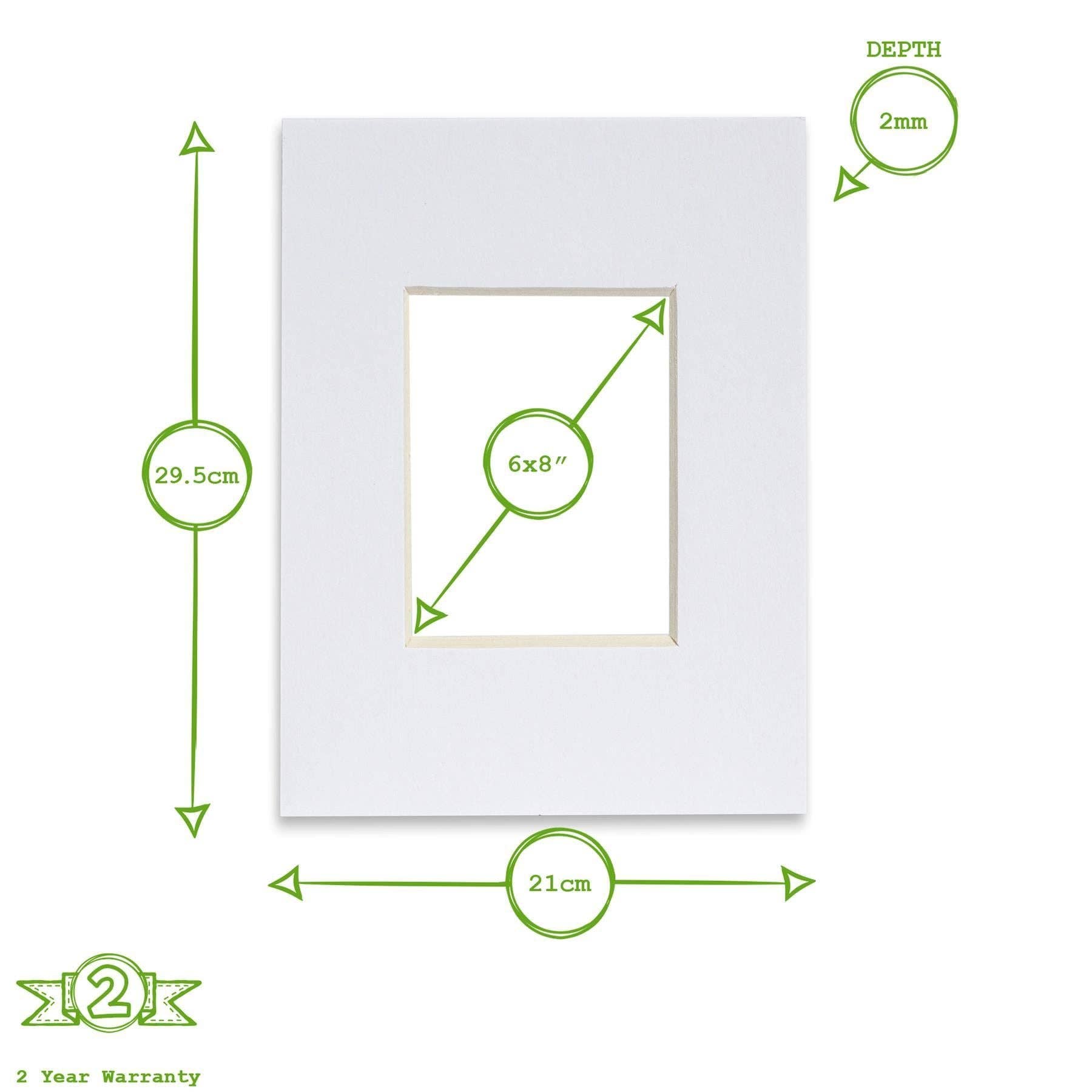 A4 Frame Picture Mount - for A5 (6" x 8") Image - By Nicola Spring: White - All Good Things