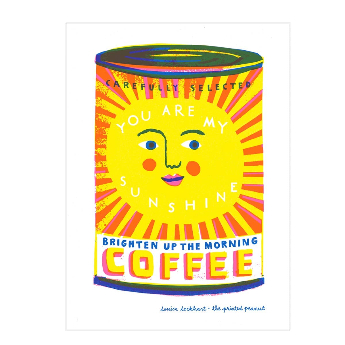 A4 You Are My Sunshine Risograph Art Print - All Good Things