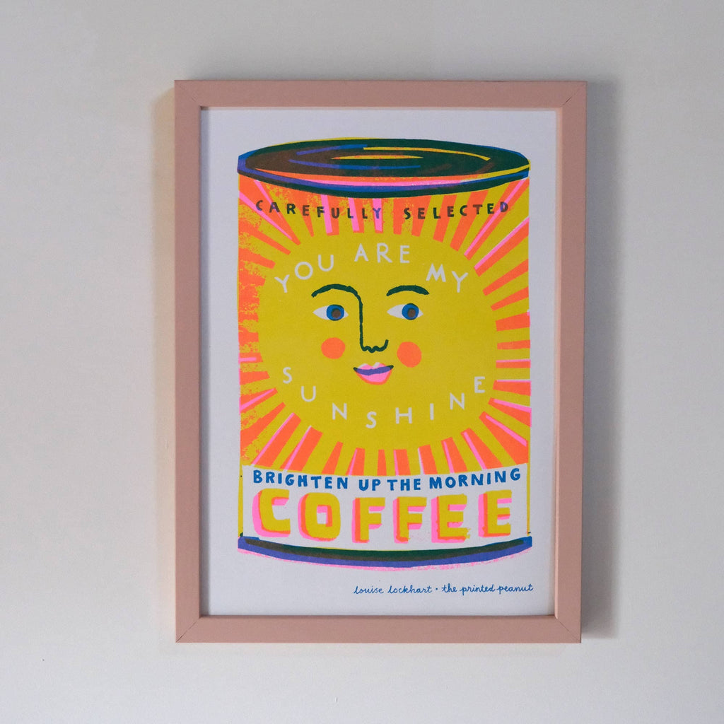 A4 You Are My Sunshine Risograph Art Print - All Good Things