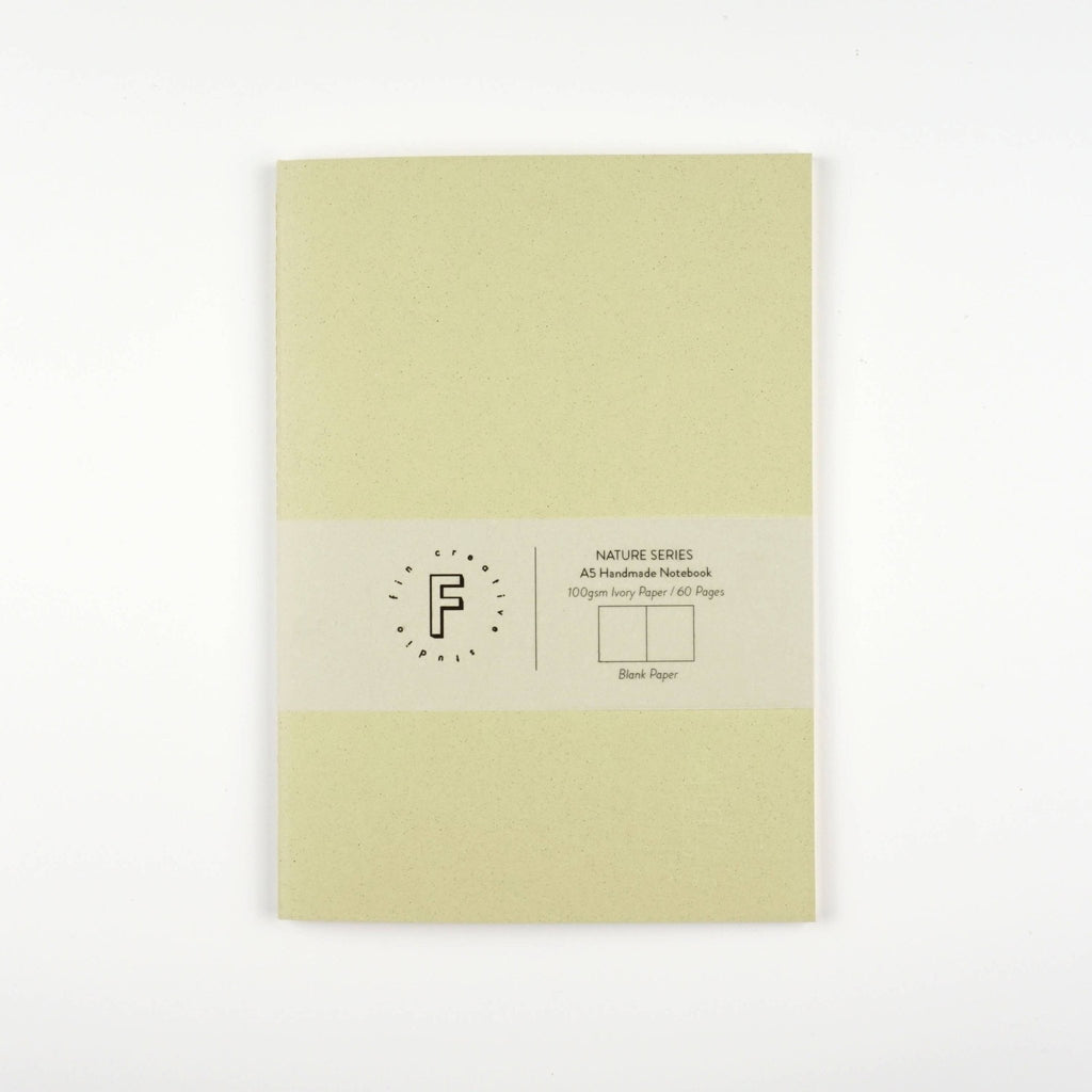 A5 Handmade Blank Notebook - Mint - All Good Things
