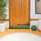 Velvet Draught Excluder -  Yellow