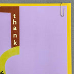 Abstract Pastel Art Foiled Thank You Greeting Card - All Good Things