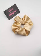 Antique Gold Satin Scrunchie - All Good Things