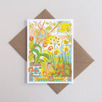 April Spring Floral Greetings Card - All Good Things