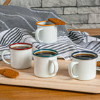 Argon Tableware White Enamel Espresso Cup - 130ml - Green - All Good Things