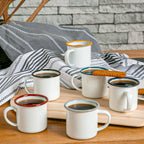 Argon Tableware White Enamel Espresso Cup - 130ml - Yellow - All Good Things