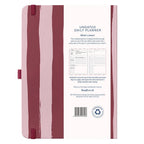 Undated Planner Diary, Daily Schedules & Notes, Stripe Cover