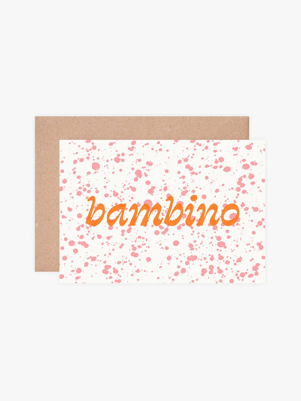 Bambino Baby Card | New Baby Congratulations Card | Hot Foil: No (Naked) - All Good Things