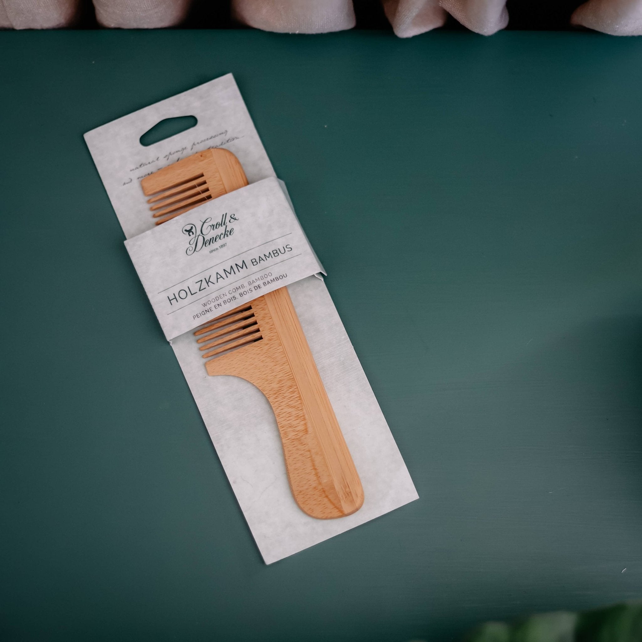 Bamboo wooden comb with handle – plastic-free spa gift - All Good Things