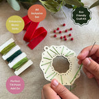 Make Your Own Stitched Wreath Decoration