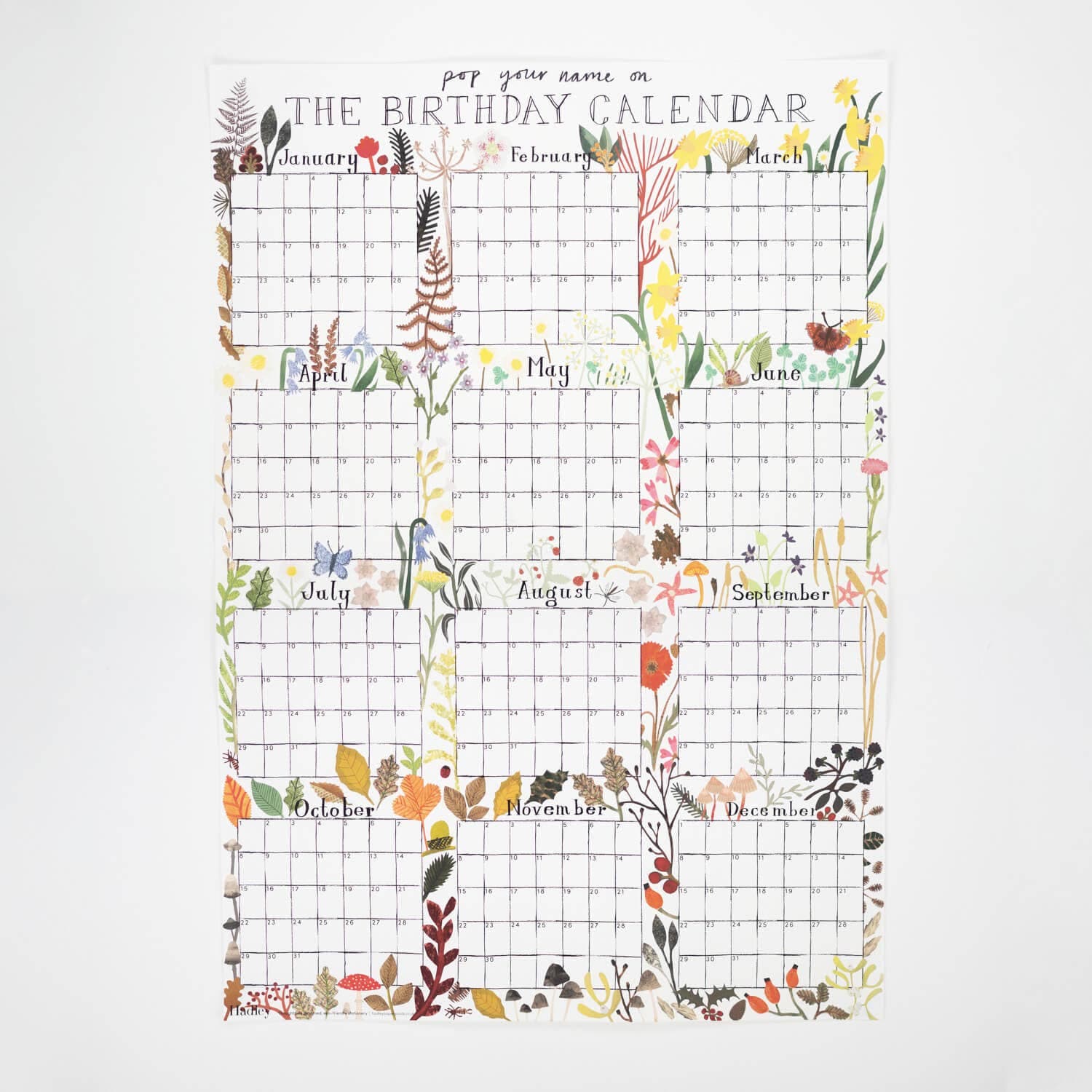 Birthday Calendar - All Good Things