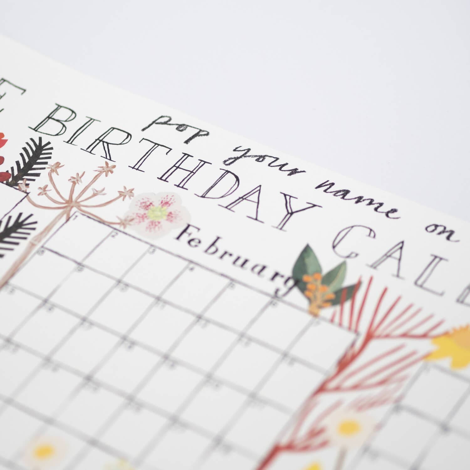 Birthday Calendar - All Good Things