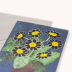 Black Auricula Flowers Card - All Good Things