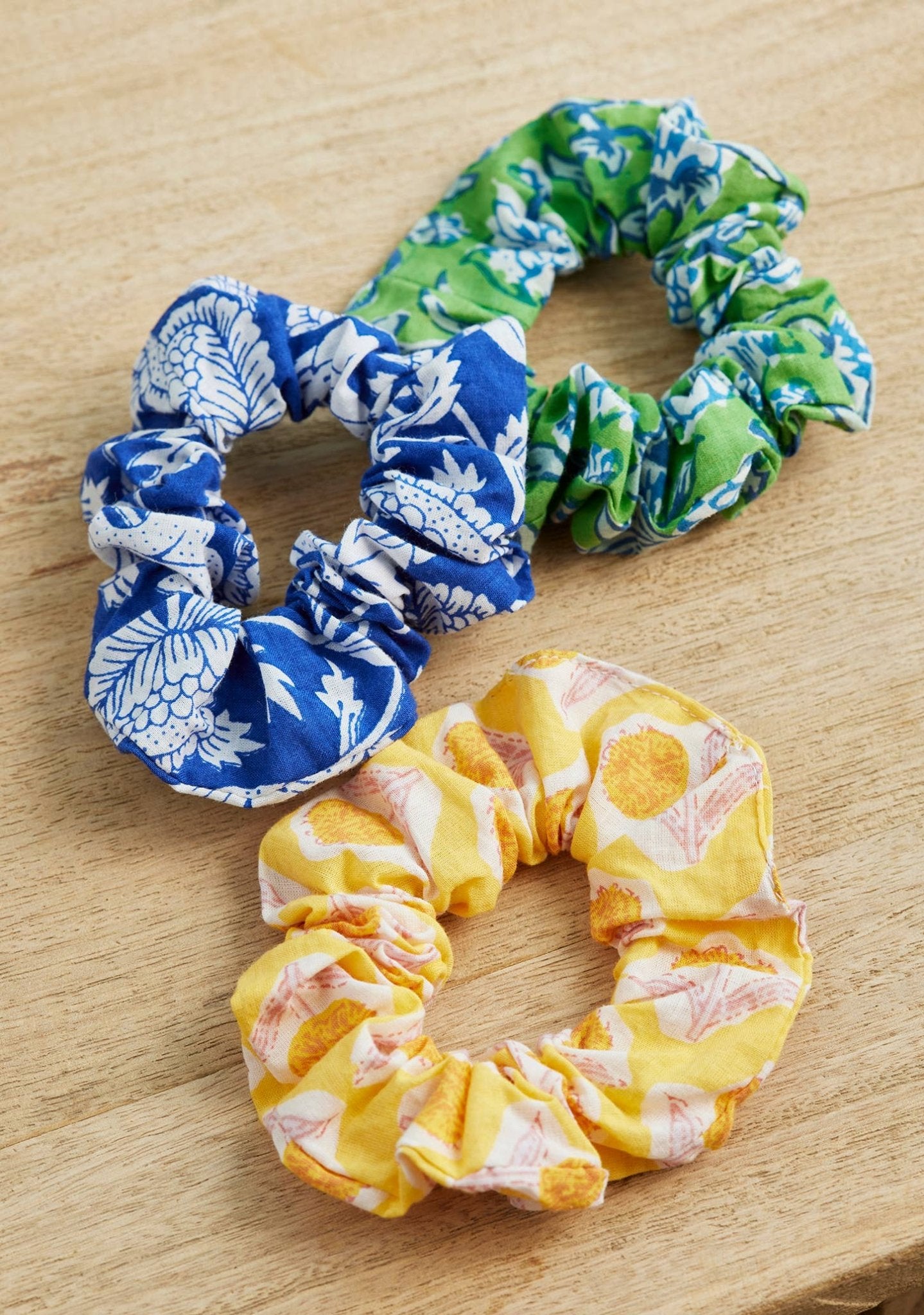 Block Handcrafted Print Scrunchie - Mixed Prints - All Good Things