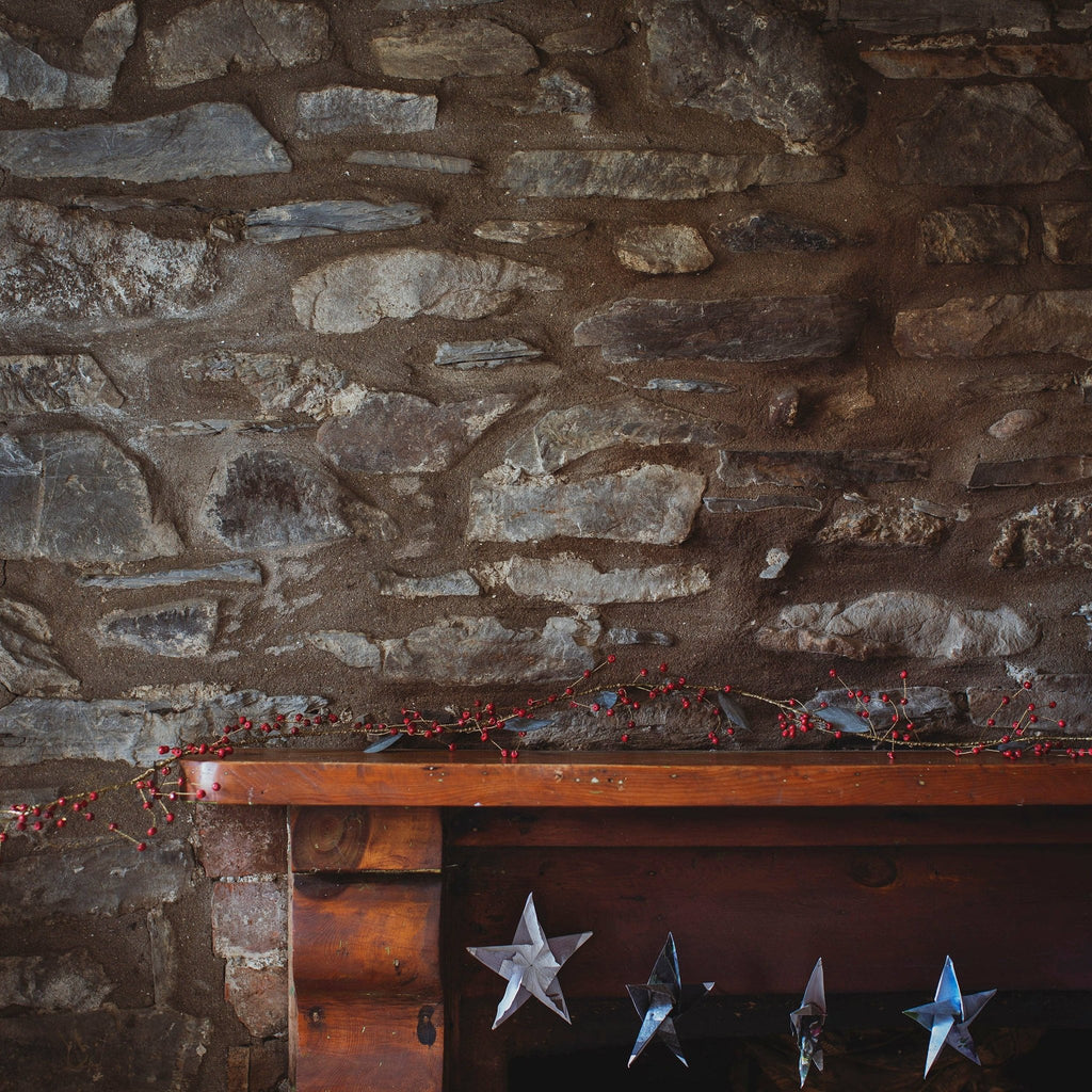 Brass Christmas Red Berry Garland - All Good Things