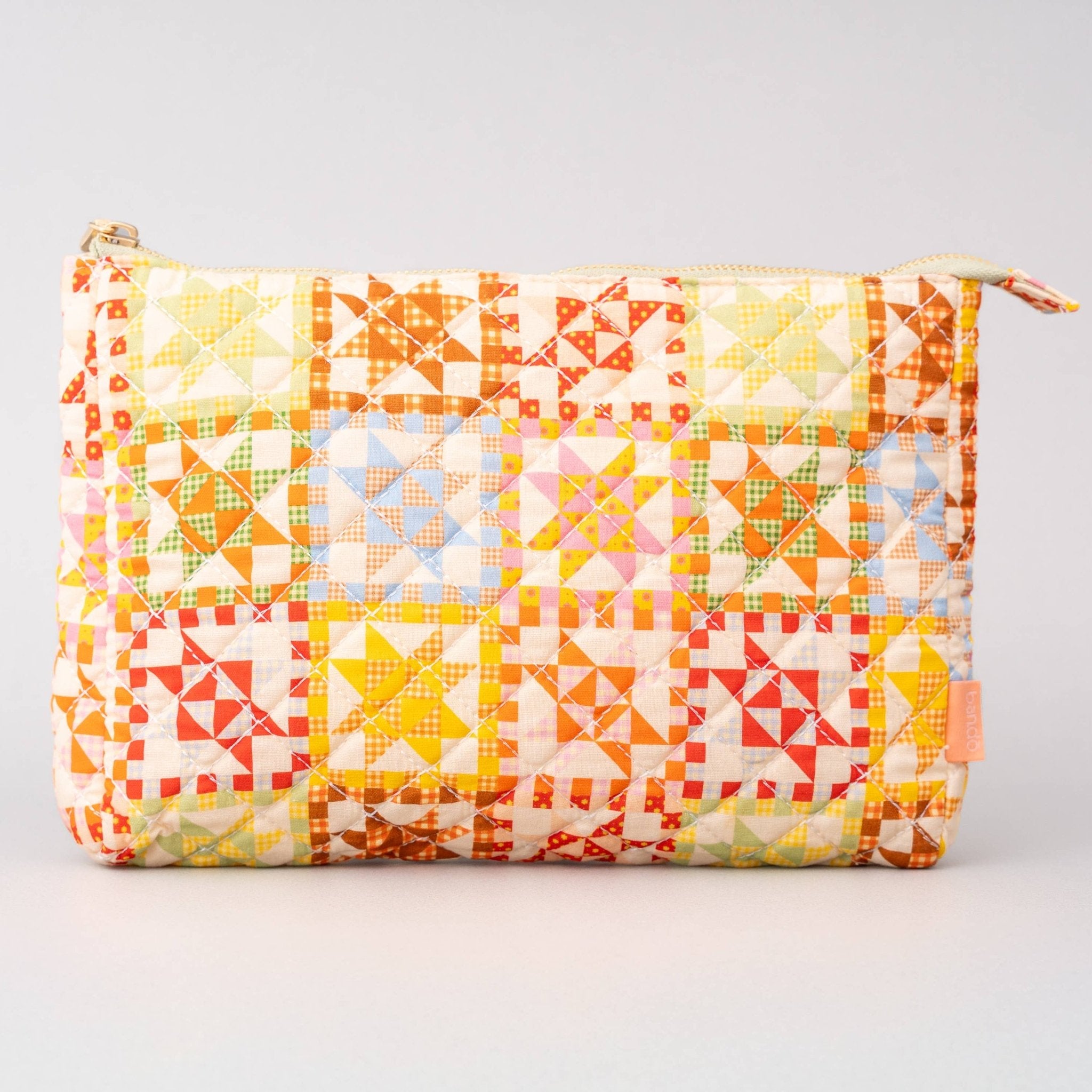 Bright Patchwork Quilted Pouch - All Good Things