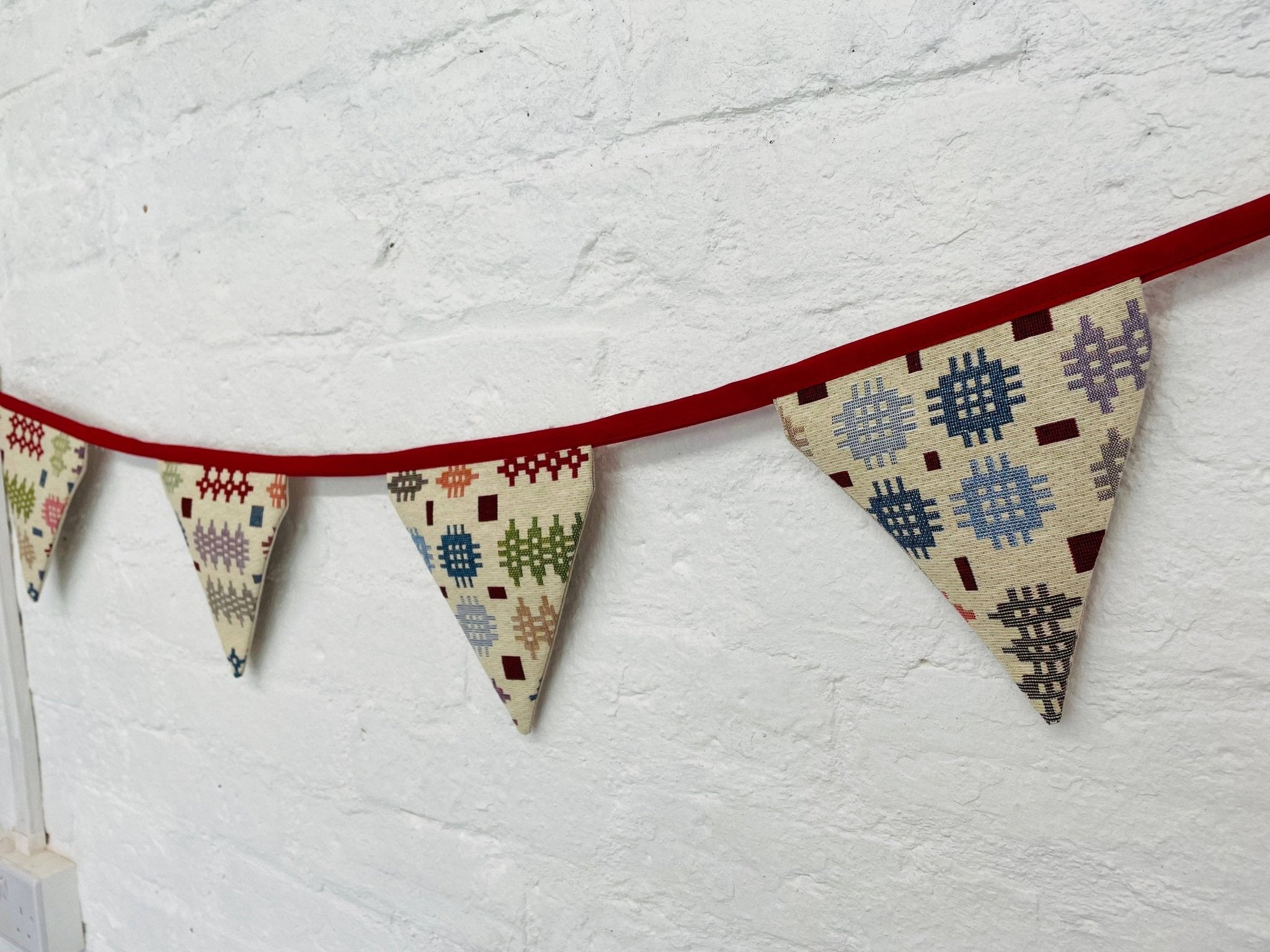 Bunting - Welsh Blanket style bunting: 7 Flag - All Good Things