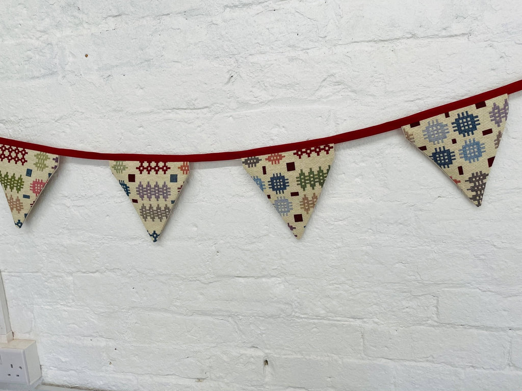 Bunting - Welsh Blanket style bunting: 7 Flag - All Good Things