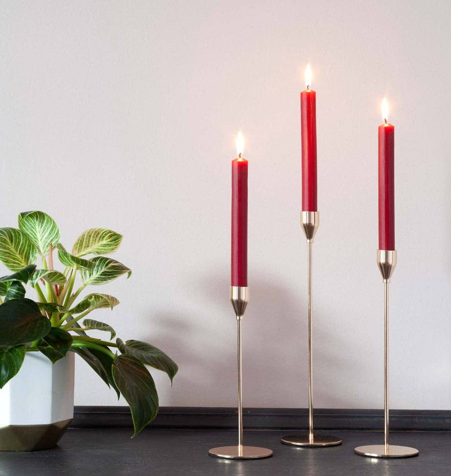 Burgundy 8 inch Dinner Candles x 20 - All Good Things