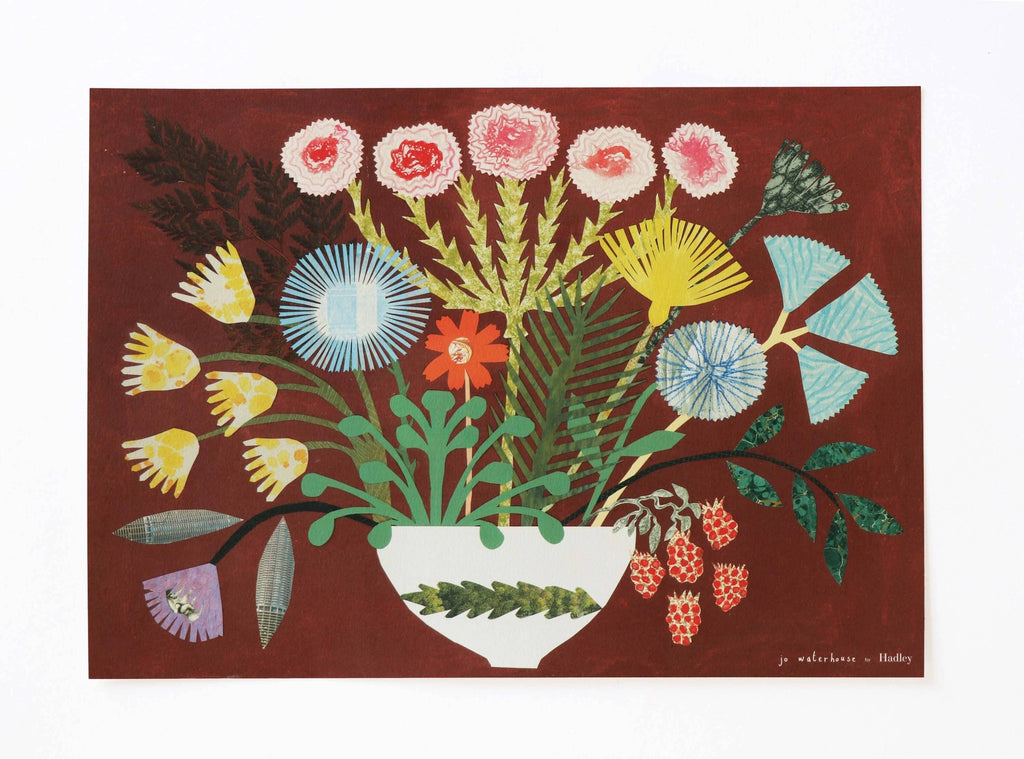Burgundy Bouquet Print - All Good Things