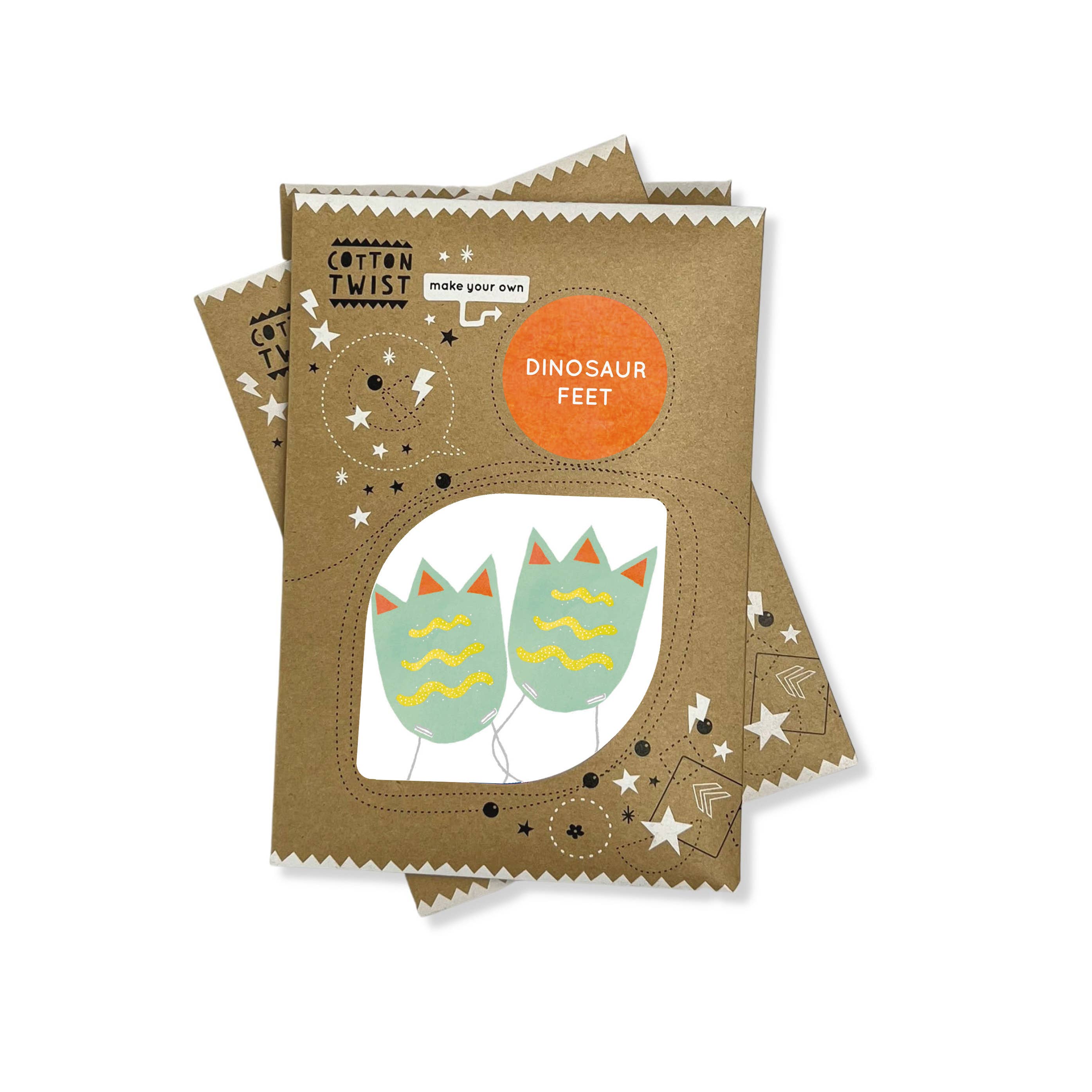 DIY Craft Kit - Kids: Make Your Own Dinosaur Feet