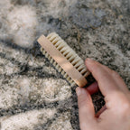 Light nail brush with natural bristles spa manicure