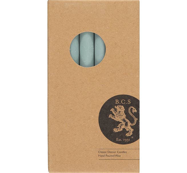 Eco Dinner Candles, individual - Opaline Green