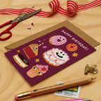 Cake Faces Birthday Card | Themed Greeting Card - All Good Things