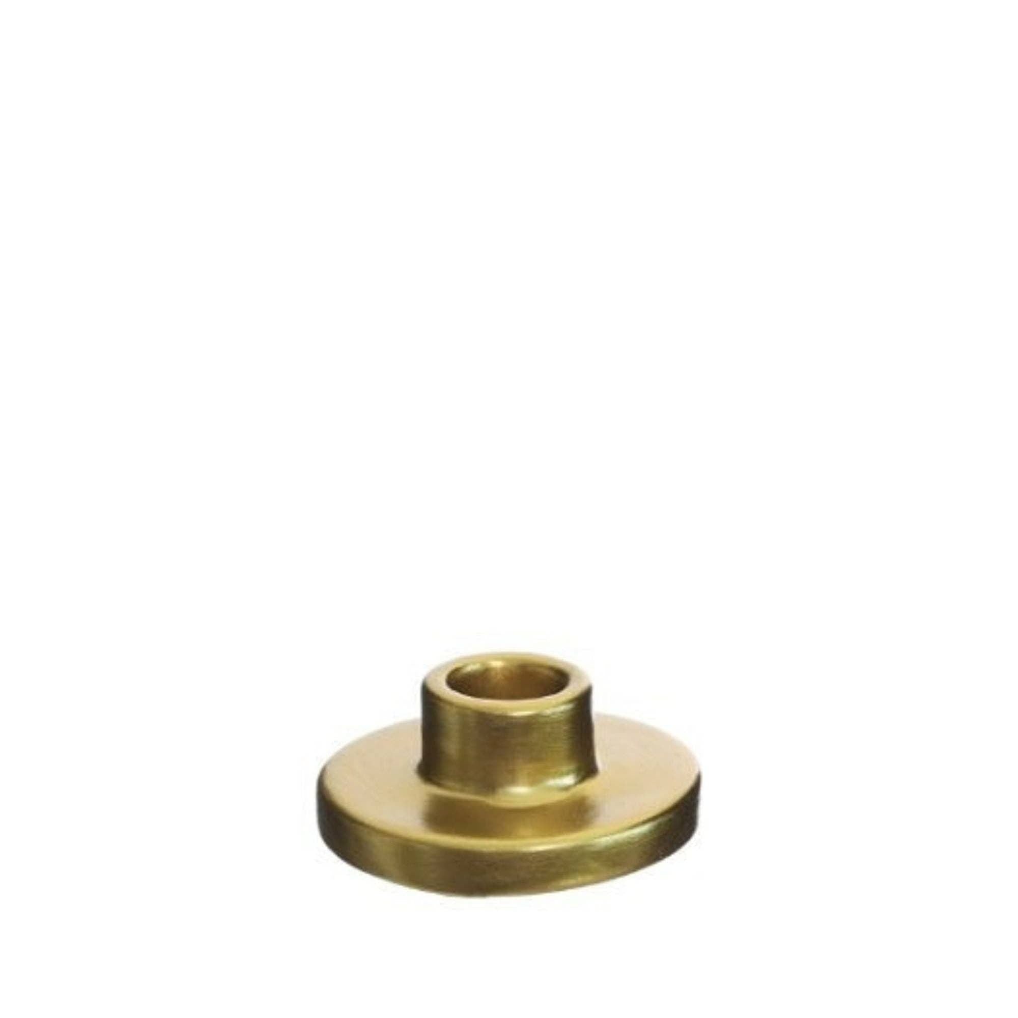 Ceramic candle holder h.3 Ø7 cm gold - All Good Things