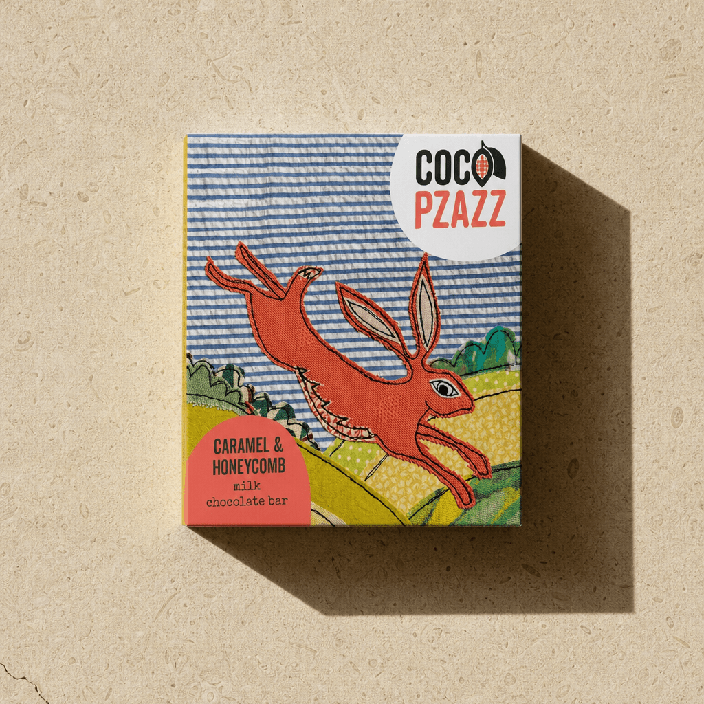 Caramel & Honeycomb Milk Chocolate Bar | Coco Pzazz | 80g - All Good Things
