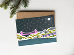 Bristol Clifton Suspension Bridge Christmas card: Biodegradable cello bag