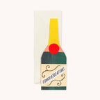 Champagne Bottle Shaped Card - All Good Things