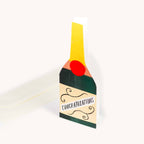 Champagne Bottle Shaped Card - All Good Things