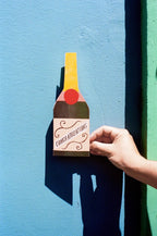 Champagne Bottle Shaped Card - All Good Things