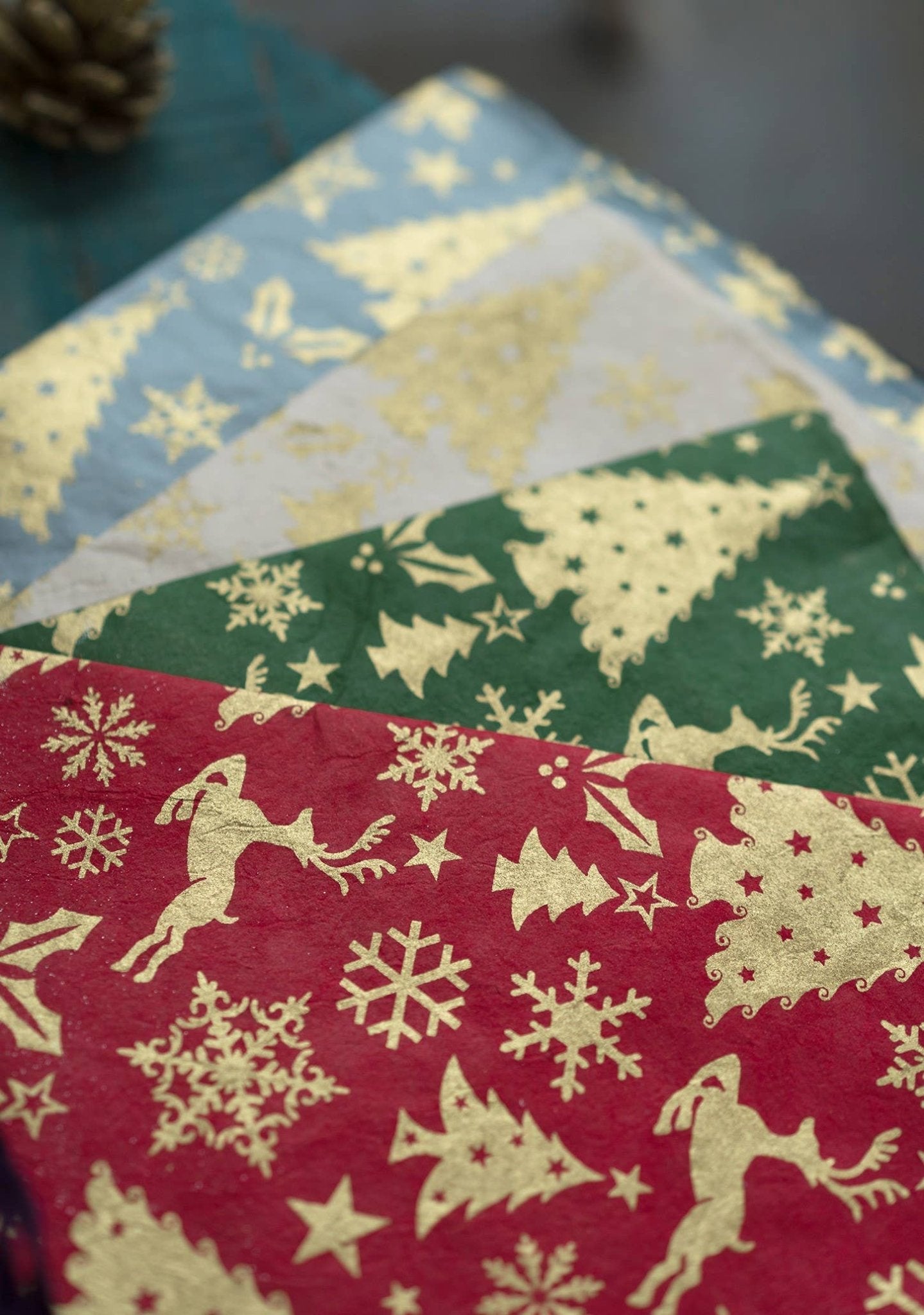 Christmas Lokta Paper Gift Wrap - All Good Things