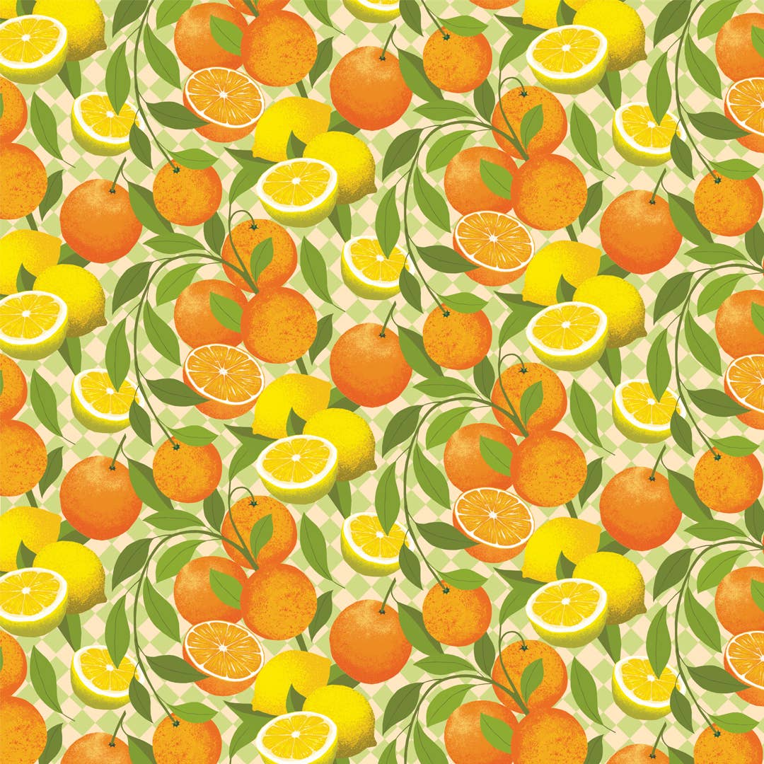 Citrus | Gift wrap, wrapping paper | Mediterranean - All Good Things