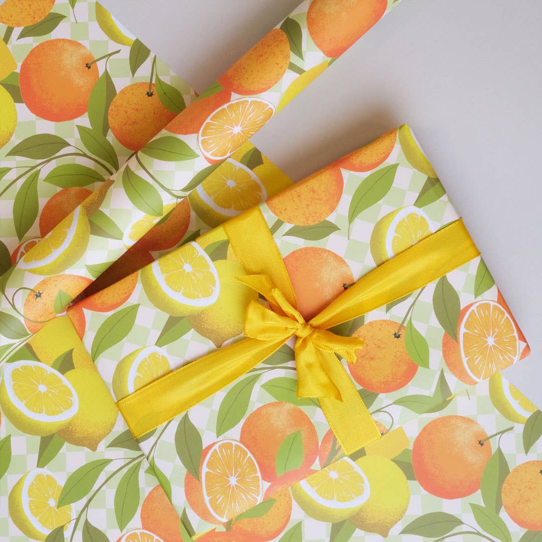 Citrus | Gift wrap, wrapping paper | Mediterranean - All Good Things