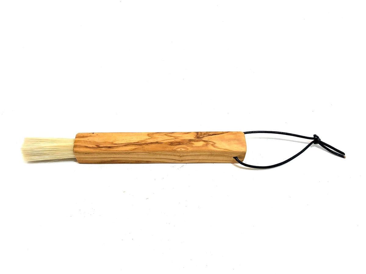 Cleaning brush for espresso portafilter (vegan) olive wood - All Good Things