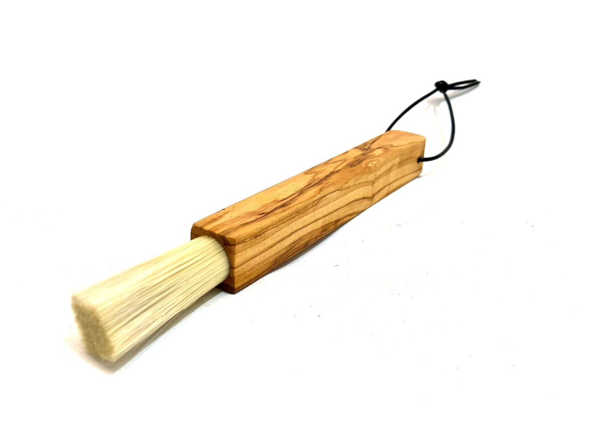 Cleaning brush for espresso portafilter (vegan) olive wood - All Good Things